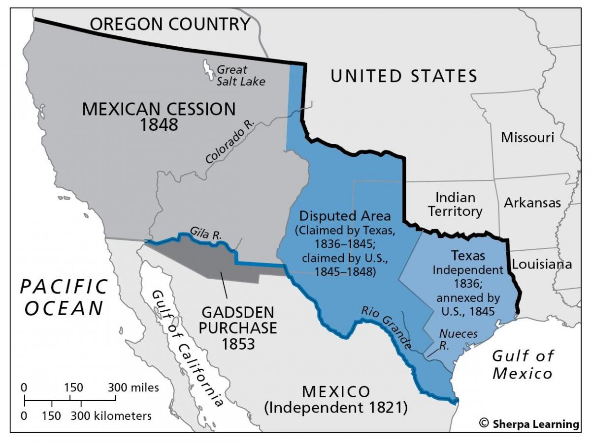 χάρτης του μεξικού εκχώρηση