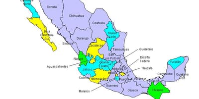 Χάρτης της Mexicos μέλη