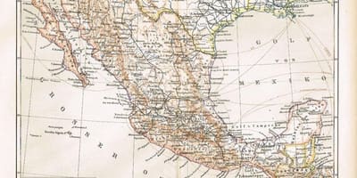 Μεξικό παλιό χάρτη