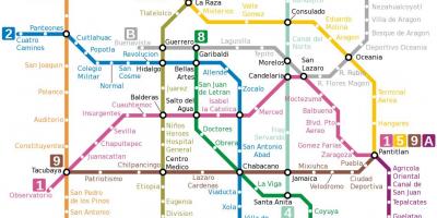 Χάρτης του μετρό του Μεξικού