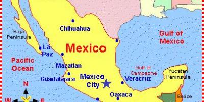 Ένα χάρτη του Μεξικού